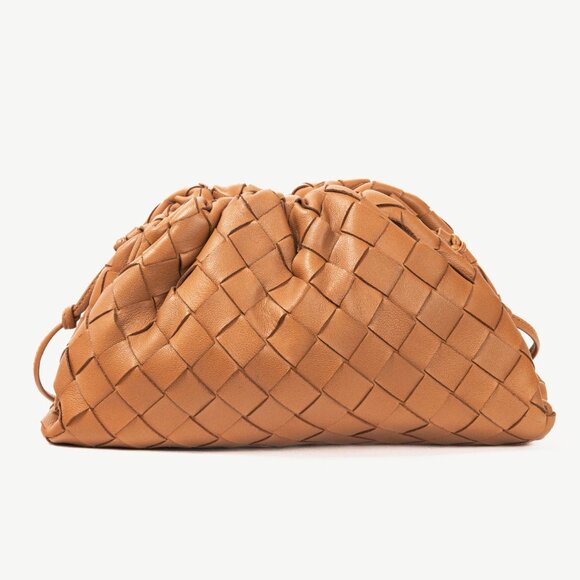 Bottega Veneta The Mini Pouch Carmel Nappa Intrecciato Crossbody - Picture 4 of 11